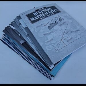 Business Mathematics Spiral Notebooks - Black and Blue